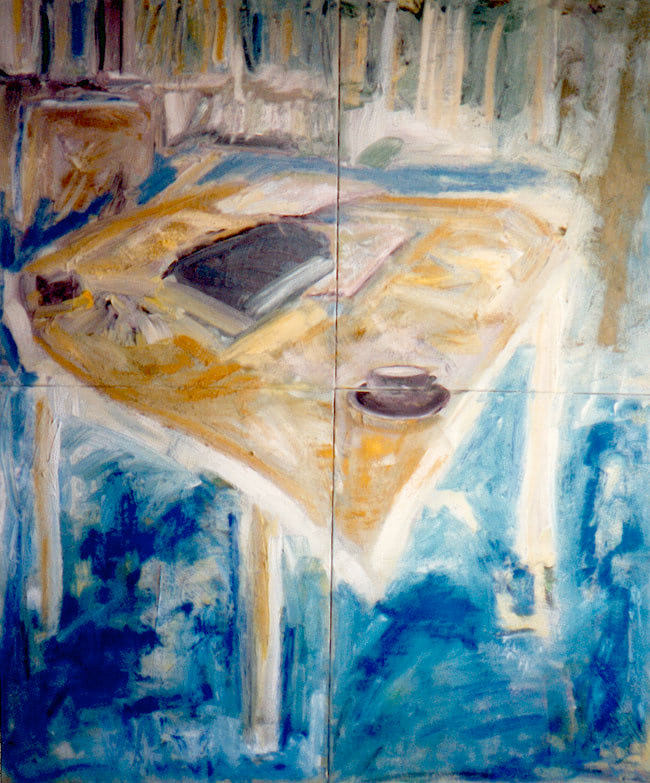 Öl auf Leinwand, 4x50x60cm, 1994