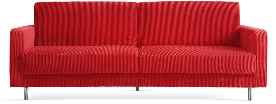 Großes rotes Sofa