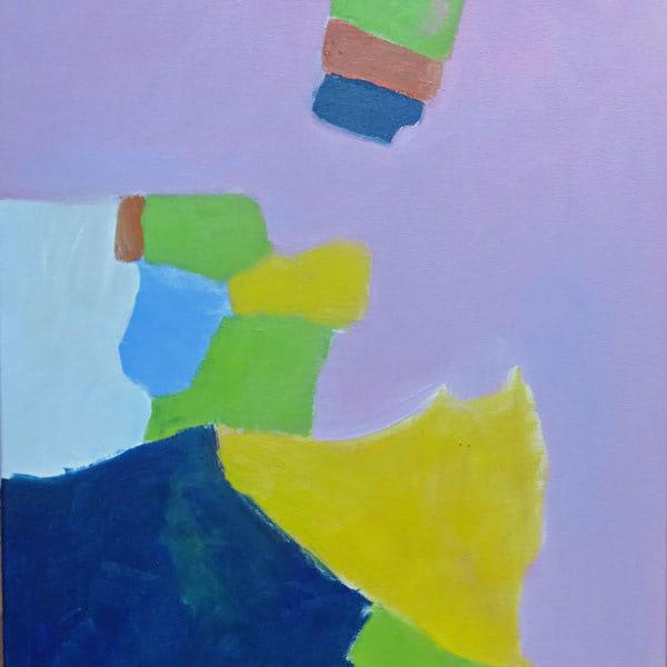 Rosa Überschwemmung, 50x70cm, Öl auf Leinwand, 2025