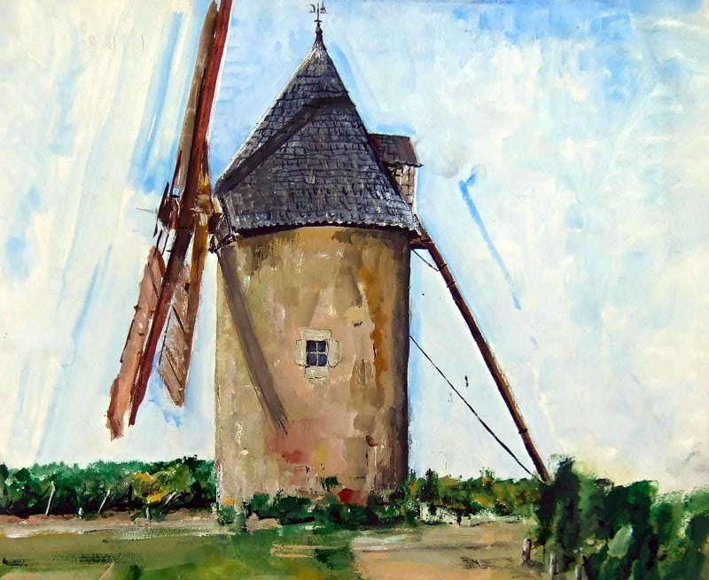 Windmühle in Frankreich