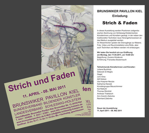 Ausstellungshinweis Strich und Faden in Kiel